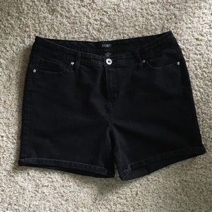 A.N.A Black Denim Plus Size Shorts